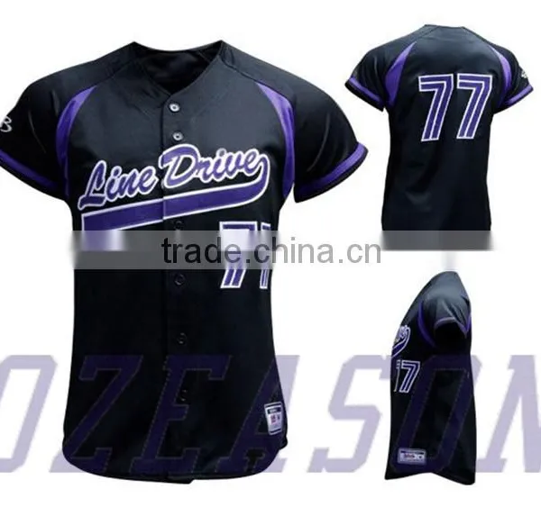 100% Polyester Dri Fit Sleeveless Baseball Jersey Pattern Baseball Jersey Buttons Shirt photo-3