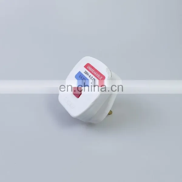 Top Quality Type 13A Outlet UK Standard Grounding White Smart Plugs photo-2