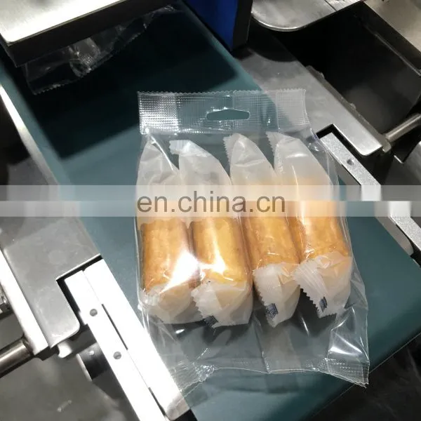 Automatic Multi-row Package/family Pack Biscuits Wafers/egg Yolk Pie Horizontal Packing Packaging Machine photo-2