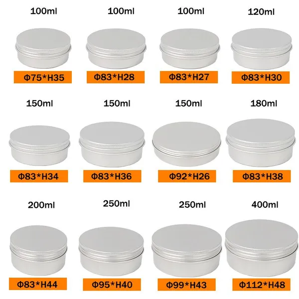 Many Colors Various Sizes Stock Goods Aluminium Jars for Sale Low Cost photo-4