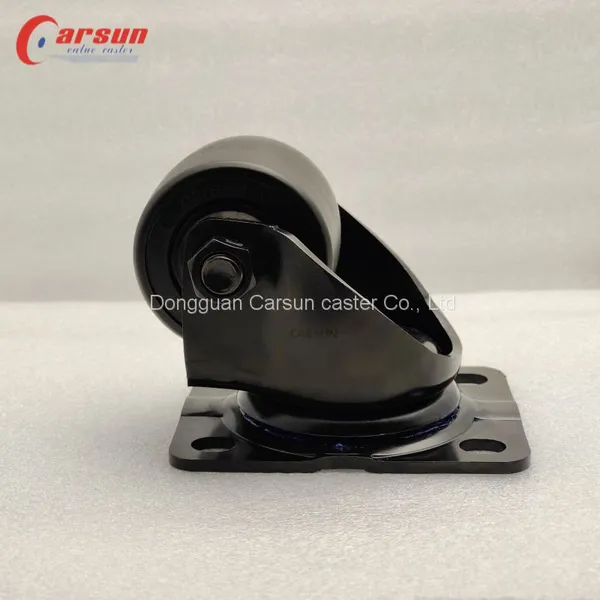 Low Gravity Casters 2.5inch Heavy Duty Castors Black Nylon Swivel Caster Wheels photo-5