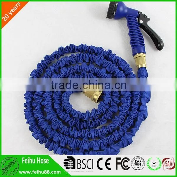 China 150' Expandable Feihu Hose, Longest and Strongest Solid Brass Ends, Double Latex Core photo-3