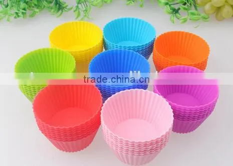 Heat Protective Mini Silicone Cake Baking Mould,Muffin Cups photo-3