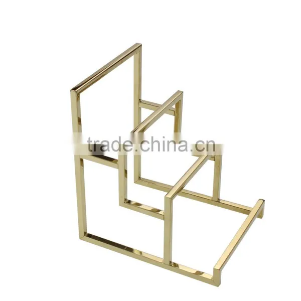 Polished Gold Wallet Display Stand, Metal Wallet Display Rack photo-6