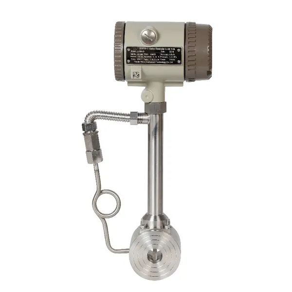 High Precision Industrial Wafer Type SUS304 Digital Vortex Air Fow Meter photo-2