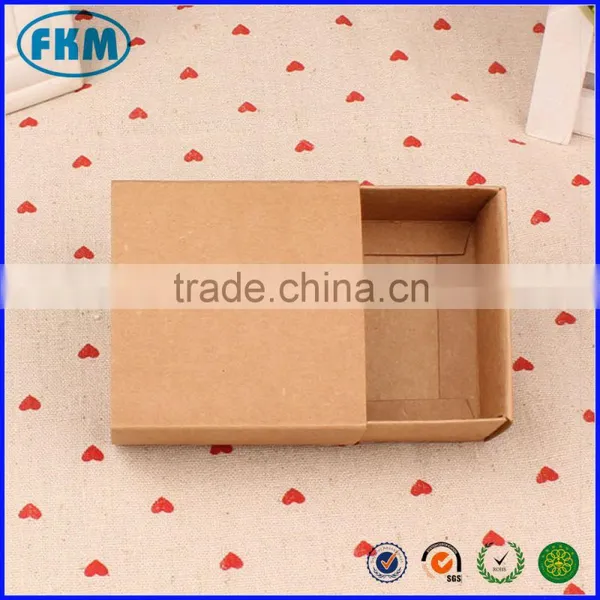 7.2 * 7.2 * 3.8CM Kraft Paper Candy Moon Cake Box Jewelry Box Drawer Box photo-3