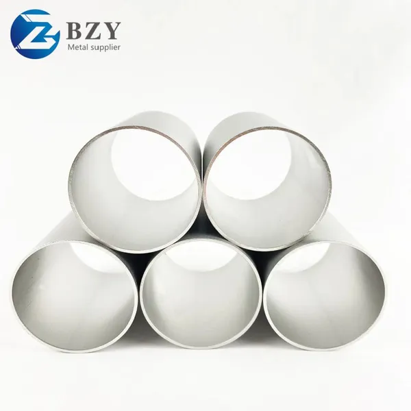 Polished Square Round Aluminum Alloy Tube 60mm 18mm Anodized Aluminum Hollow Pipe photo-4