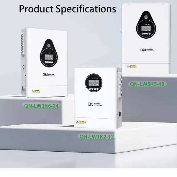 Lanto Power 1.2kW 12V Hybrid Inverter Charger – 2.4kVA Surge, 90% Efficiency, Lithium/Lead-Acid Compatible