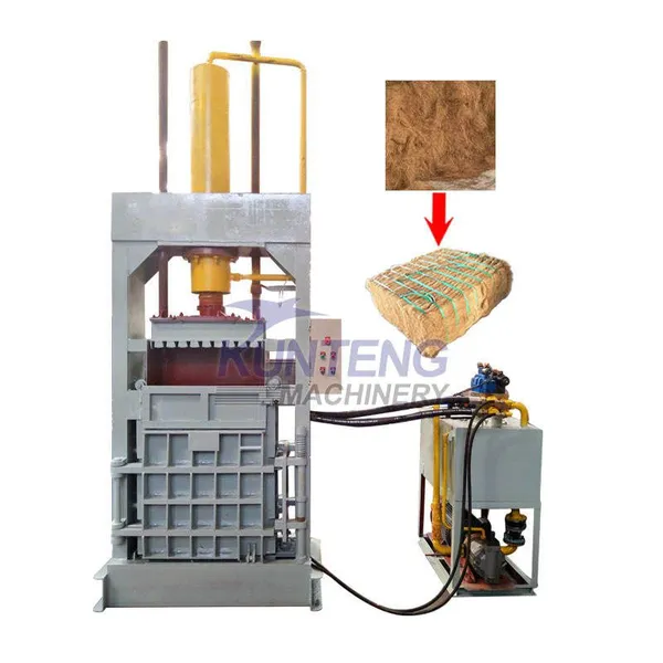 Automatic Coconut Fiber Baler Machine Baling Press Machine Coconut Fiber Packaging Machine EPC