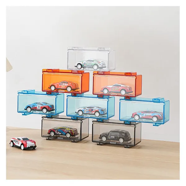Professional Plastic Protective Toy Storage Box HotWheels 1/64 Model Cars Display Case for Wholesale photo-4