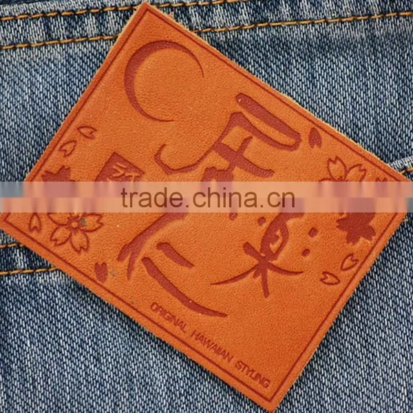 New Wholesale Super Quality Custom Made Embossed Leather Patches photo-3