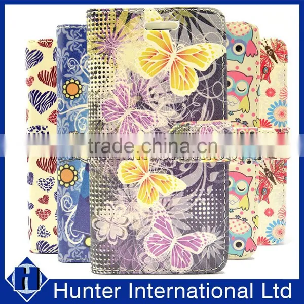 Card Slot Leather Book Cover For IP6G 4.7 Inch