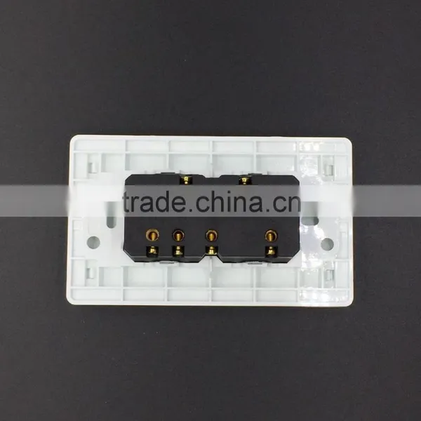 118 Series White Style Three Gang Lamp Switch photo-2