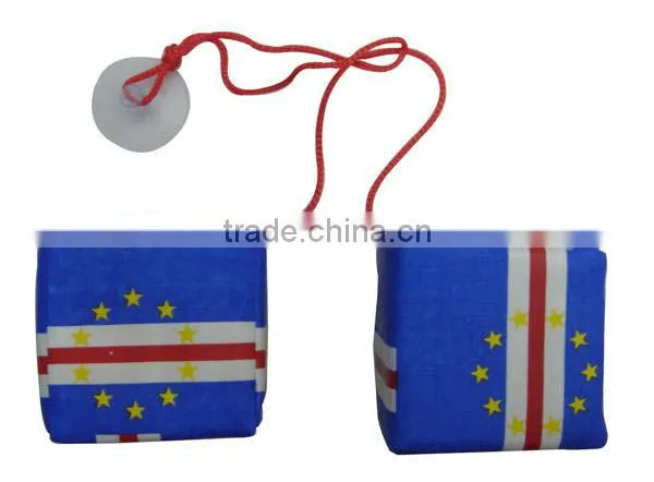 Fabric Country Flag Dice,fabric Dice Car Hanger,promotional Gift Country Falg Souvenirs