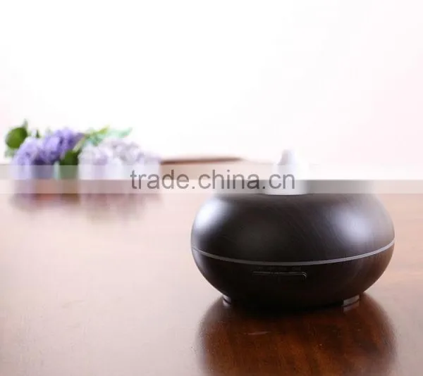 300ml Aroma Essential Oil Diffuser,Amazon Wood Grain Ultrasonic Cool Mist Whisper-Quiet Humidifier With Color LED Lights photo-5