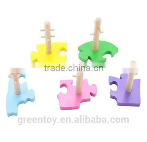 Math Shape Geometric Educational Wooden Block Set photo-2