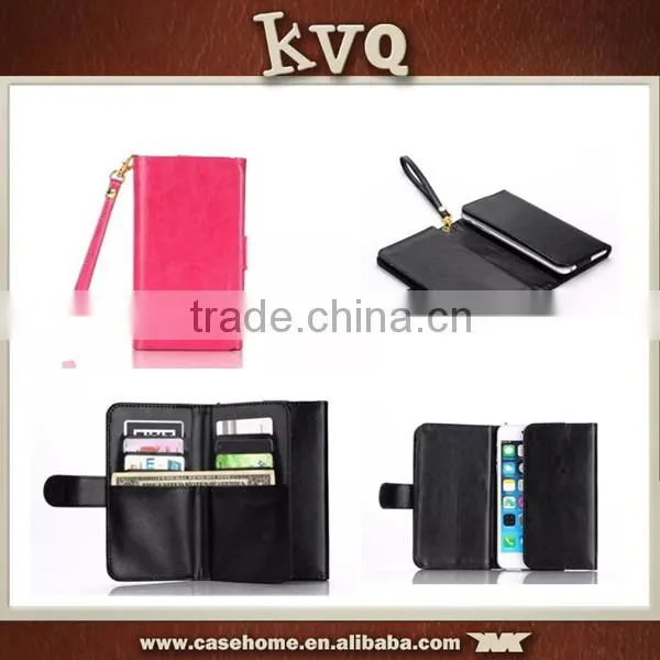 Card Slots Wallet Strap Leather Pouch Case Cover For Vivo X6 photo-4