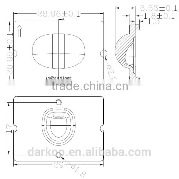 2015 Modern Outdoor LED 3030 Streetlight Lens DK150*65-3.5H-3030 photo-2