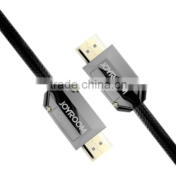 JOYROOM H101 2m 2.0 High-definition Multimedia Interface Round Cable 3D 4K Metal High-definition Multimedia Interface Cable photo-4