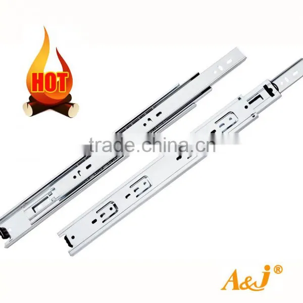 Kitchen Cabinets Hardware 3 Fold Full Extension Ball Bearing Telescopic Channel Drawer Slide (8"-24") photo-2
