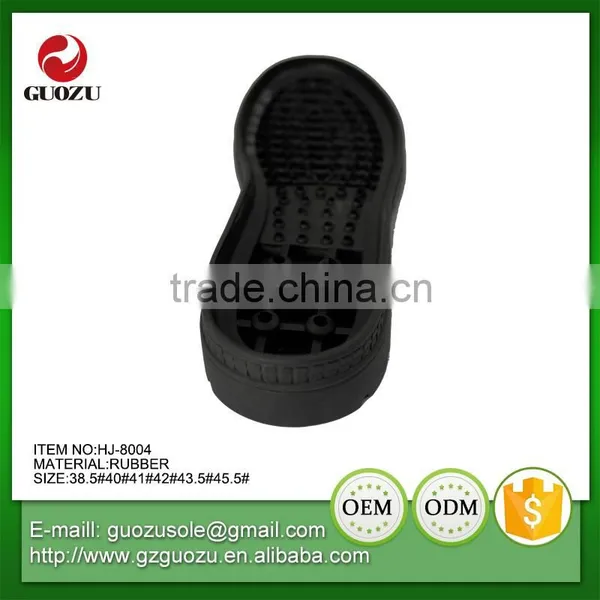 Black Color Flexible Working Labour Rubber Outsoles photo-3