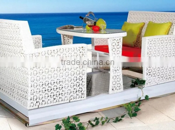 Hotsale Luxury Outdoor Wicker Restaurant Coffee Shop 4-seat Swing Chair Garden photo-2