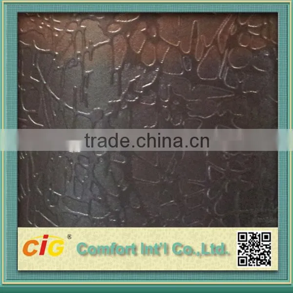 2015 New Vacuum Design Pvc Artificial Leather for Sofa and Wall photo-5