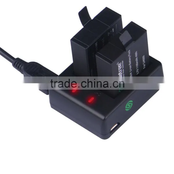 Smatree Sj4000 Action Battery for Waterproof Wifi Sport Camera Sj4000, for Sjcam Battery Sj4000 Accessories Set photo-2