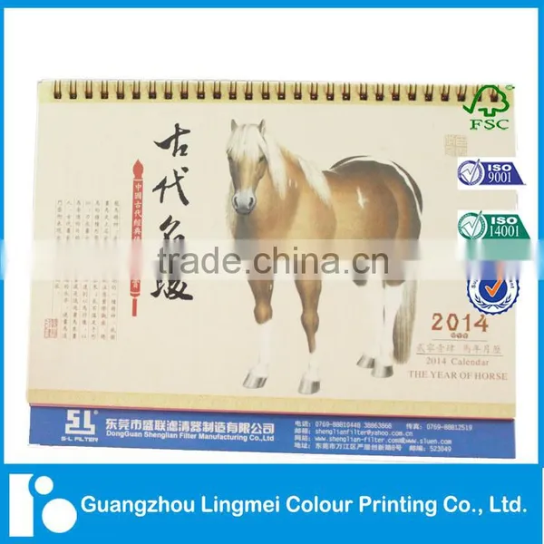 Table Calendar Printing, Desk Calendar With Memo Pads