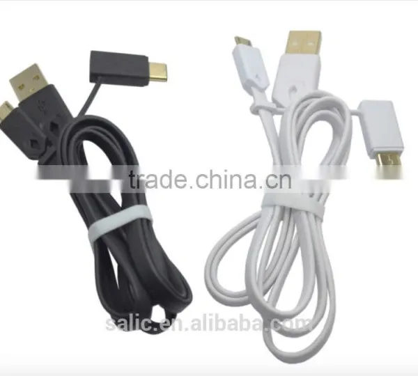2016 New Arrival 2 in 1usb Charger Cable for Type c and Micro Usb Phone Made in China photo-3