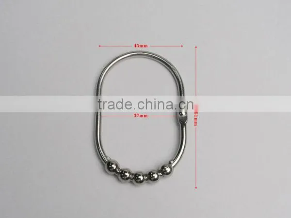 Shower Curtain Hooks With Beads/ High Quality Roller Shower Curtain Rings Shower Curtain Hooks photo-2