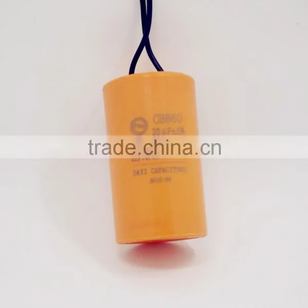 20UF Capacitor, AC/Motor With Orange Plastic Housing
