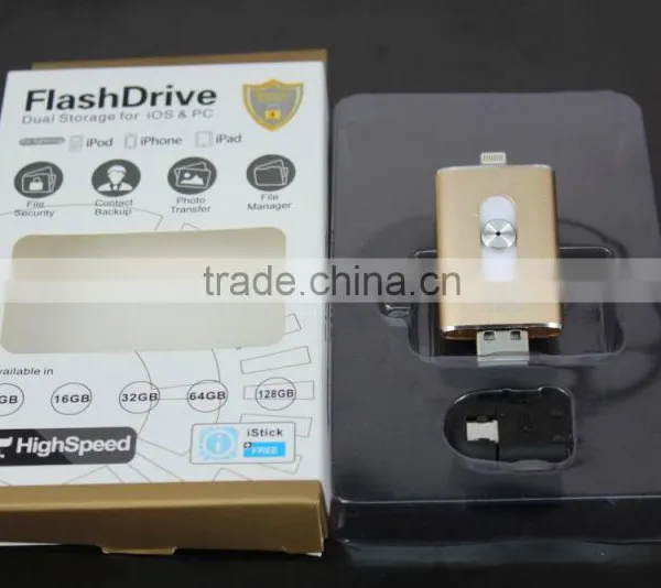 Wholesale Fast Drives for Iphone/ipad/ipod/andoir 16GB/32GB/64GB/128GB OTG I-Flash Drive photo-5