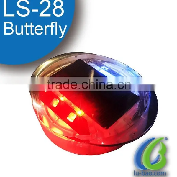 LS-28 Solar Road Stud/solar Road Stud Flashing Light/led Solar Cat Eyes Road Stud photo-2