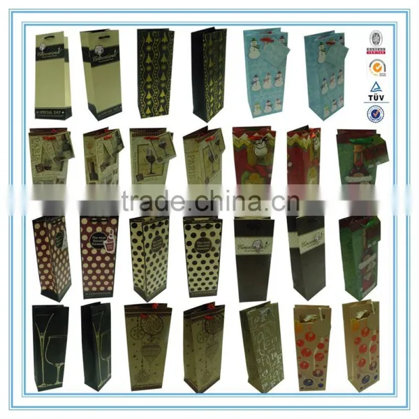 2015 Hot High Quantity Paper Wine Bag & Wine Paper Bag photo-6