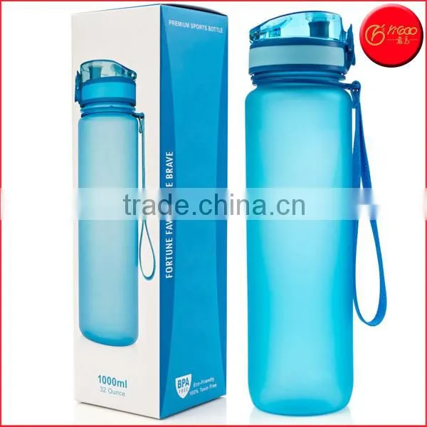 32oz Non-Toxic BPA Free & Eco-Friendly Tritan Co-Polyester Best Sports Water Bottle w/ One Click Open Lid