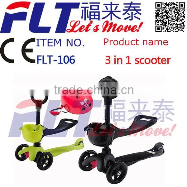 3 Wheeled 3 in 1 O-bar Mini Kick Scooter With Seat Direct From Factory photo-2