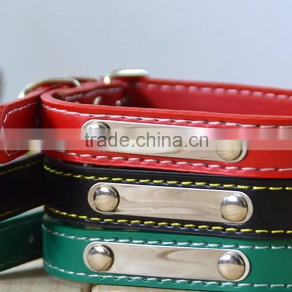 2015 Puppy Dog Pet Cat Leather 3 Colors Adjustable Neck Punk Style Collar Pets Accessories Quality Choice