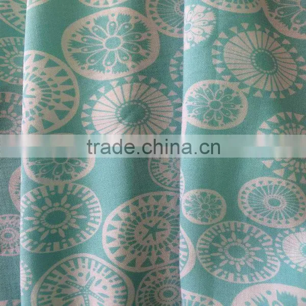 Fabric Textile Women's Cloth Soft Rayon Spandex Custom Printed Fabric photo-3