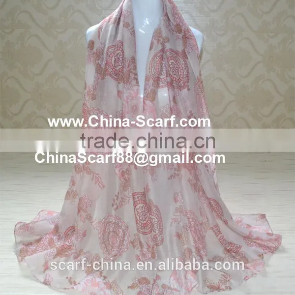 Wholesale Viscose Flower Fashion Scarf photo-4