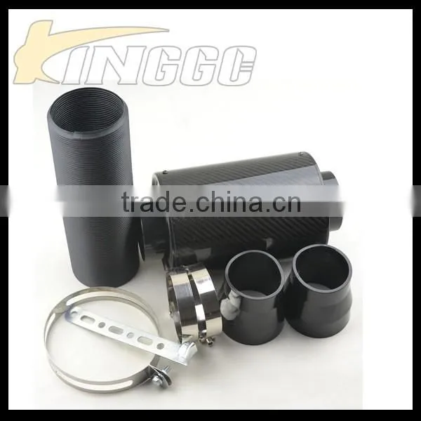 Hot Product Universal Real Black Carbon Fiber Expandable Car Air Intake Kit photo-2