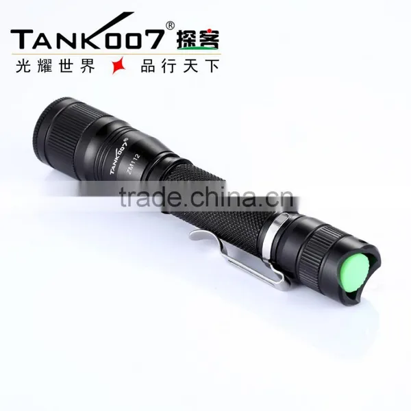 High Quality Zoom Flashlight Torch, With 2*AAA Battery 5 Modes 260 Lumens, From TANK007 Factory ZM112 photo-6