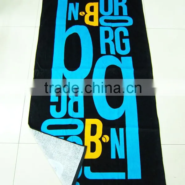 2015 Velvet Printing Style Logo Brand Towel With Letters Image photo-3
