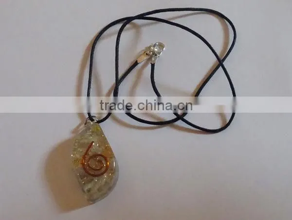 Crystal Orgone Orgone Eye Pendent With Cord