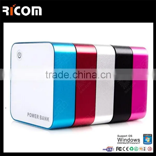Full Color Printing 3600-7800mah Portable Square Cubic Power Bank--Shenzhen Ricom