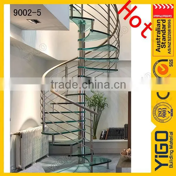 Spiral Glass Staircase Design 9002-4