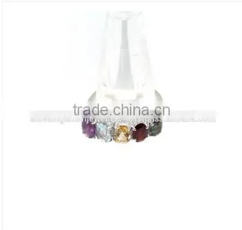 Mixed Stone and Pure Oval Ring Silverpine photo-3