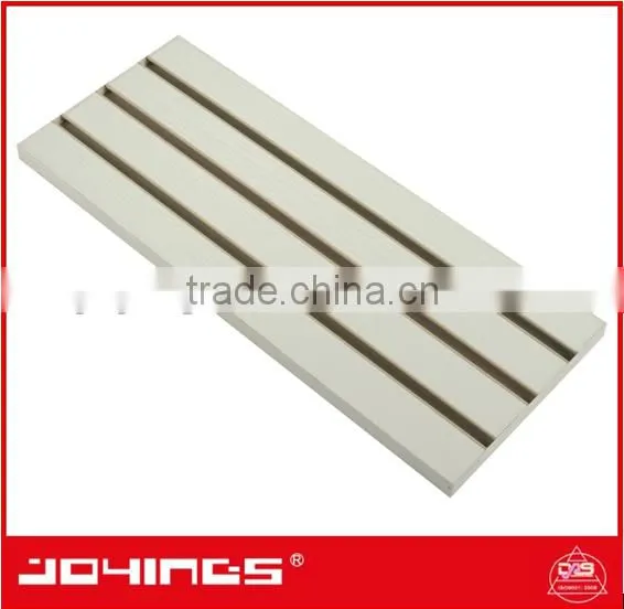 MDF Slatwall Melamine Panel With Aluminum Extrusion Inserts photo-5