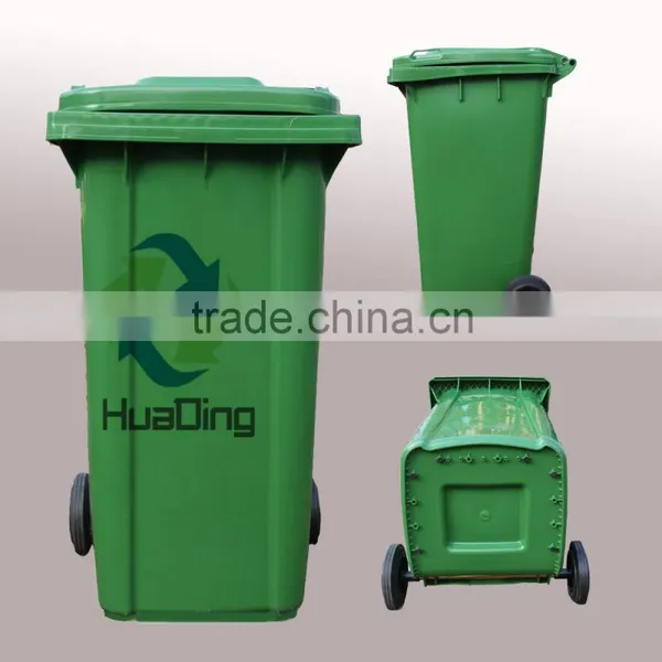Factory Price !!! Top Quality Outdoor 240 Liter Plastic Waste Bin With Wheels photo-2