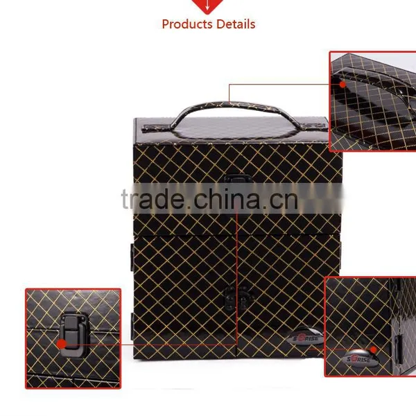 2016 Factory Price Cosmestic Suitcase Makeup Box Cosmetic Rolling Suitcase photo-5